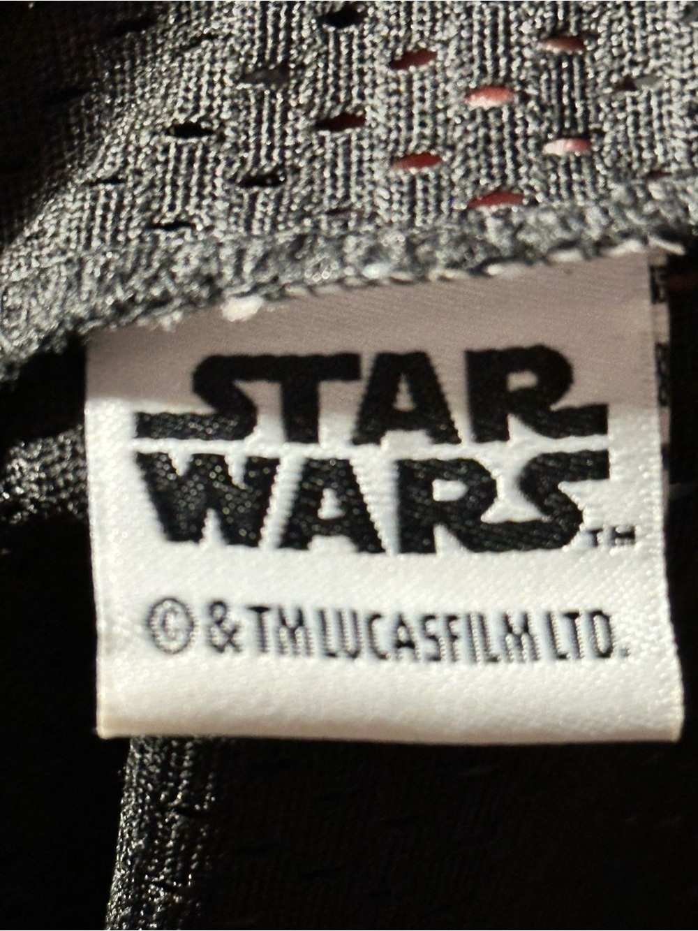Star Wars Black Graphic Mesh Jersey Top with White Splash Print - Picture 10 of 11